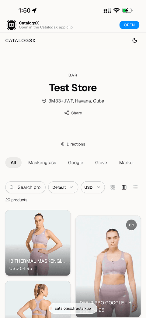 CatalogsX catalog browsing on iPhone