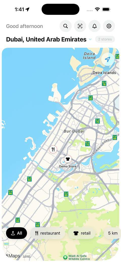CatalogsX map discovery on iPhone